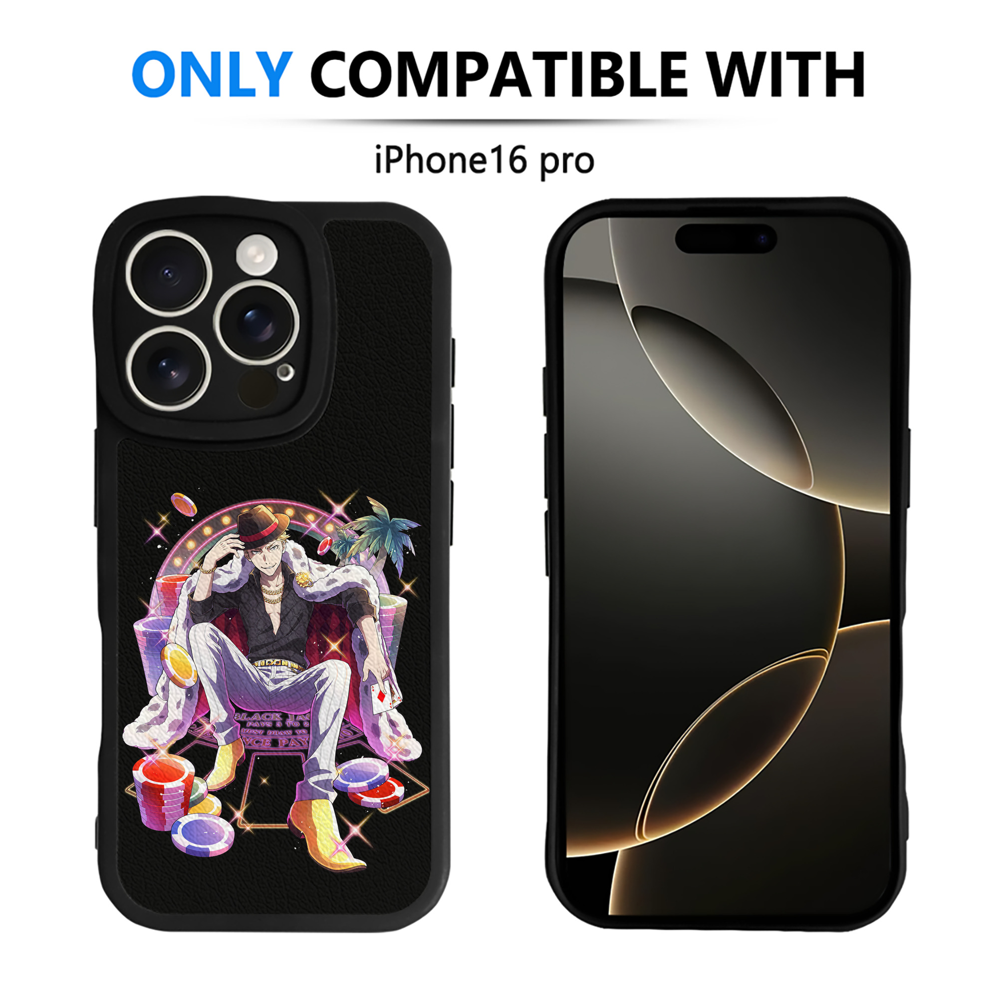 （画像用） 文豪ストレイドッグス Bungo Stray Dogs 【iPhone 16シリーズ対応】シリコンスマホケース（レザー調） 材質：シリコン